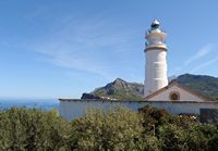 Port de Sóller in Mallorca - The Lighthouse Gros Cap. Click to enlarge the image.