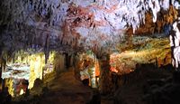 Les grottes des Harpons (Hams) à Majorque. La « Salle des Images ». Cliquer pour agrandir l'image.