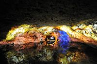 Les grottes des Harpons (Hams) à Majorque. La « Mer de Venise ». Cliquer pour agrandir l'image.