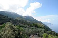 Le domaine de Son Marroig à Majorque. Côte vue depuis Son Marroig. Cliquer pour agrandir l'image.