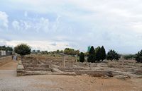 The ruins of the Roman city of Pollentia in Majorca - The House of Two Treasures in the district of Sa Portella. Click to enlarge the image.
