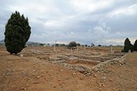As ruínas da cidade romana de Pollentia em Maiorca - A Casa do Noroeste no bairro Sa Portella. Clicar para ampliar a imagem.
