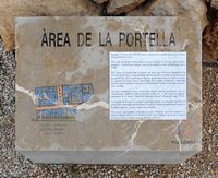 Les ruines de la cité romaine de Pollentia à Majorque. Plan de Sa Portella. Cliquer pour agrandir l'image.