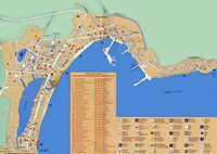 La localidad de Alcudia en Mallorca - Mapa de la ciudad. Haga clic para ampliar la imagen.