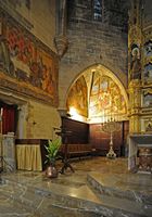 De stad Alcúdia in Majorca - Koor van de kerk van Sint-Jakobus. Klikken om het beeld te vergroten.