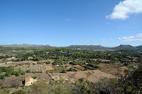Le sanctuaire Sant Salvador d'Artà à Majorque. La vue vers le nord de l'île. Cliquer pour agrandir l'image.