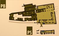 De finca Raixa in Majorca - Het plan van de begane grond van het landhuis. Klikken om het beeld te vergroten.