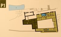 De finca Raixa in Majorca - Het plan van de eerste verdieping van het herenhuis. Klikken om het beeld te vergroten.
