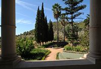 De finca Raixa in Majorca - Lage tuinen. Klikken om het beeld te vergroten.