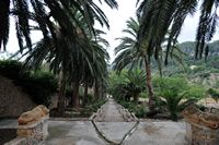 De tuinen van Alfàbia in Majorca - Trappen van de tuinen van Alfàbia. Klikken om het beeld te vergroten.