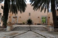 Les jardins d'Alfàbia à Majorque. Fontaine aux jardins d'Alfàbia. Cliquer pour agrandir l'image.