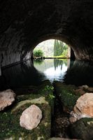 Los jardines de Alfàbia en Mallorca - Cisterna de los jardines de Alfàbia. Haga clic para ampliar la imagen.