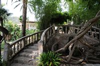 Les jardins d'Alfàbia à Majorque. Perron du manoir. Cliquer pour agrandir l'image.