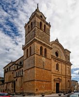 A cidade de Campos em Maiorca - A igreja de São Julião (auteur Araceli Merino). Clicar para ampliar a imagem.