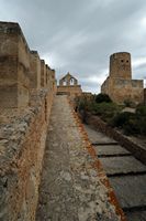 Castle Capdepera - The walkway northwest. Click to enlarge the image.