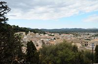 A cidade de Capdepera em Maiorca - Capdepera visto desde o castelo. Clicar para ampliar a imagem.