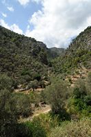 La ville d'Escorca à Majorque. Route d'Escorca et Lluc à Inca. Cliquer pour agrandir l'image.