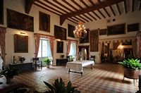 His throne room of Esporles Granja. Click to enlarge the image.