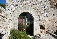 Le château de Santueri à Felanitx à Majorque. Le portail du château (auteur Frank Vincentz). Cliquer pour agrandir l'image.