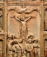 O santuário de Sant Salvador de Felanitx em Maiorca - Retábulo da Paixão da Imagem Cristo. Clicar para ampliar a imagem.