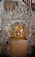 O santuário de Sant Salvador de Felanitx em Maiorca - O presépio da igreja. Clicar para ampliar a imagem.