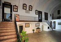 The Sanctuary of Sant Salvador in Felanitx Mallorca - The lobby of the inn. Click to enlarge the image.