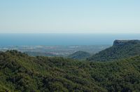 De stad Felanitx in Majorca - Standpunt naar Portocolom. Klikken om het beeld te vergroten.