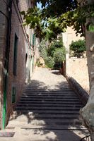 De stad Fornalutx in Majorca. Klikken om het beeld te vergroten.