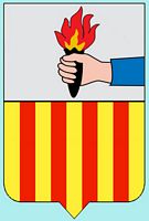 De stad Llucmajor in Majorca - Schild van Llucmajor. Klikken om het beeld te vergroten.