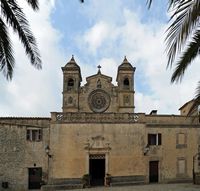 Das Heiligtum von Bonany Petra Mallorca - Fassade des Heiligtums. Klicken, um das Bild zu vergrößern.