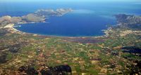 The town of Pollensa in Mallorca - Pollensa Bay. Click to enlarge the image.