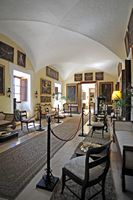 La Finca Els Calderers en Sant Joan en Mallorca - La sala de recepción de la mansión. Haga clic para ampliar la imagen.