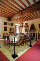 La finca Els Calderers de Sant Joan à Majorque. La salle à manger des Maîtres. Cliquer pour agrandir l'image.