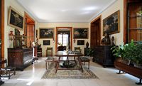 The Finca Els Calderers Sant Joan Mallorca - The living room of the mansion. Click to enlarge the image.