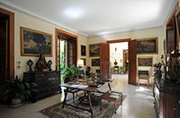 The Finca Els Calderers Sant Joan Mallorca - The living room of the mansion. Click to enlarge the image.