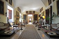 The town of Sant Joan Mallorca - The reception room of the manor of Els Calderers. Click to enlarge the image.