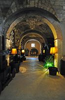 La ville de Sant Joan à Majorque. Le cellier du manoir d'Els Calderers. Cliquer pour agrandir l'image.