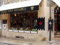 La ville de Valldemossa à Majorque. Orfévrerie à Valldemossa. Cliquer pour agrandir l'image.