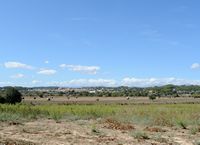 La ville de Vilafranca de Bonany à Majorque. Vilafranca vue depuis Els Calderers. Cliquer pour agrandir l'image.