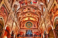 A cidade de Artà em Maiorca - A abóbada da igreja da Transfiguração (autor Ivan Mitev). Clicar para ampliar a imagem em Flickr (novo guia).