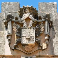 La finca Raixa à Majorque. Les armoiries du cardinal Despuig (auteur Marcus Marguillier). Cliquer pour agrandir l'image dans Flickr (nouvel onglet).