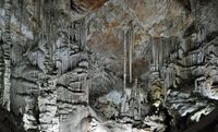 Les grottes de Campanet à Majorque. La salle romantique des grottes de Campanet (auteur Caroline Clouqueur). Cliquer pour agrandir l'image dans Flickr (nouvel onglet).