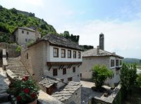 Le village de Počitelj en Herzégovine. Maison Gavrankapetanovic. Cliquer pour agrandir l'image dans Adobe Stock (nouvel onglet).