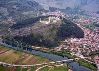 La ville de Trebinje en Herzégovine. Vue aérienne du monastère Gračanica (auteur Mario Knezović). Cliquer pour agrandir l'image.