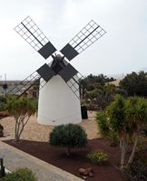 O moinho de Antigua em Fuerteventura.  Clicar para ampliar a imagem em Adobe Stock (novo guia).