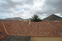 La Casa de los Coroneles in La Oliva in Fuerteventura. Roof. Klicken, um das Bild in Adobe Stock zu vergrößern (neue Nagelritze).
