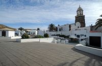 The town of Teguise in Lanzarote. Square de la Mareta. Click to enlarge the image in Adobe Stock (new tab).