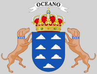 Der Archipel der Kanarischen Inseln. Wappen (Zirland Autor). Klicken, um das Bild zu vergrößern