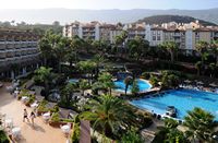 O hotel Puerto Palace em Puerto de la Cruz em Tenerife.  Clicar para ampliar a imagem.