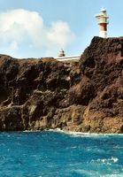 Die Nordküste von Teneriffa. Leuchtturm Punta de Teno. Klicken, um das Bild zu vergrößern